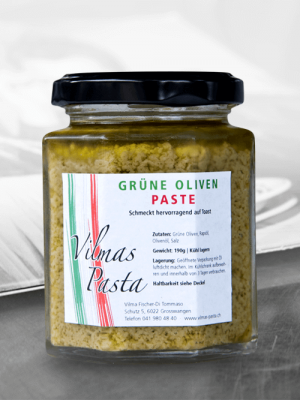Vilmas Pasta Gruene Oliven Paste