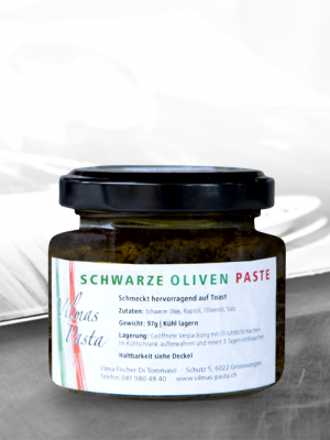 Vilmas Pasta Schwarze Oliven Paste klein